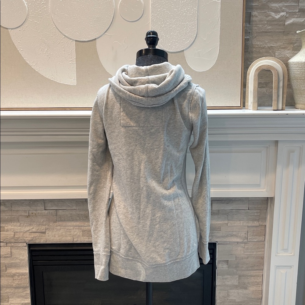 Abercrombie & Fitch Light Gray Full Zip Hoodie Jacket Size S - Picture 4 of 4